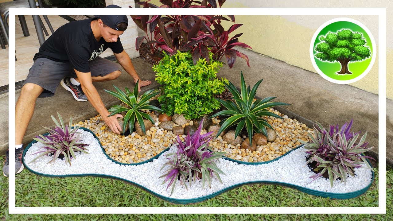 DECORAÇÃO DE JARDIM 12 / JARDIM COM PEDRAS / SOL PLENO